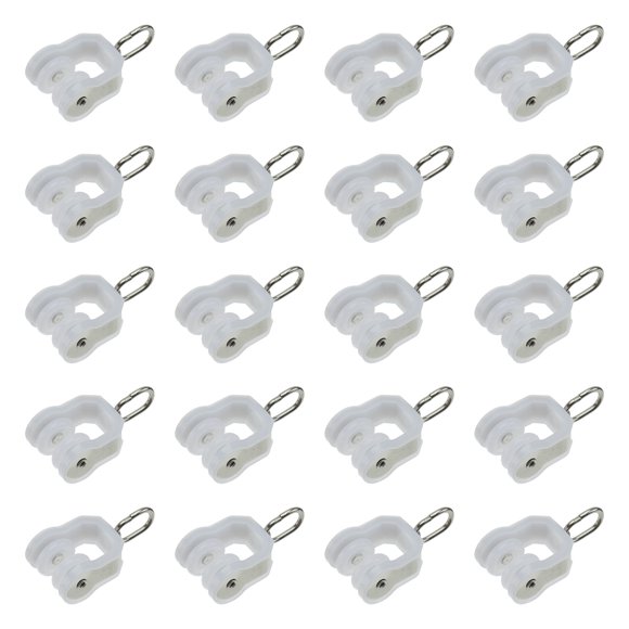 20pcs Curtain Track Pulleys Curtain Pulley Accessories Curtain Accessories