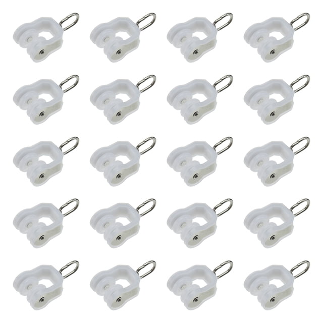 20pcs Curtain Track Pulleys Curtain Pulley Accessories Curtain Accessories