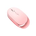 thumbnail image 1 of XYH60 Wireless Mouse Mute Ergonomic Design Plug Play 2.4GHz Bluetooth-compatible 1600DPI Mouse for Office - Pink, 1 of 5