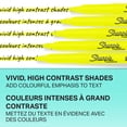 thumbnail image 4 of Surligneurs de poche Sharpie, pointe biseautée fine, jaune, 4 unités, 4 of 10