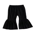 thumbnail image 1 of Infant Baby Girls Flare Pants Outfit Corduroy Trousers Ruffle Leggings Bell Bottom Clothes, 1 of 6