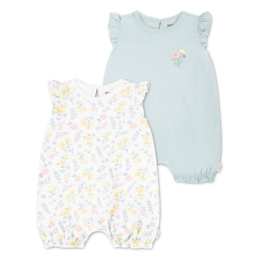 Lot de 2 Barboteuses pour Bébé Fille Huggies Happy Hugs
