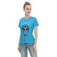 thumbnail image 4 of T-Shirt Basique à Manches Courtes pour Femme une Pièce Grand Ours, 4 of 6