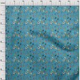 thumbnail image 4 of oneOone Coton Soie Vert Sarcelle Tissu Matière de Robe de Sport Tissu Imprimé Tissu au Mètre 42 Pouces de Large, 4 of 4