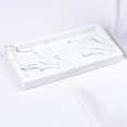 thumbnail image 4 of yuksok Plateau de Rangement en Résine Créatif Plateau de Rangement pour Salle de Bain Rectangulaire Plateau de Rangement pour Bijoux Plat Blanc, 4 of 9