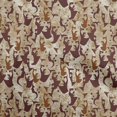 thumbnail image 1 of oneOone Tissu Polyester Spandex Marron Abstrait pour Robe Tissu Imprimé au Mètre 56 Pouces de Large, 1 of 4