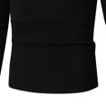 thumbnail image 4 of Xcmzpl Men's Turtleneck Sweater Long Sleeve Casual Ribbed Knitted High Neck Pullover Sweaters Solid Slim Fit Fall Sweaters, 4 of 6