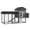 Grey, variant on PawHut Chicken Coop Hen House with Nesting Box & Run, Grey