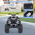 thumbnail image 4 of Gymax Kids Ride-On ATV 24V Battery Powered Electric Vehicle w/ Wireless Connection Music Radio Black, 4 of 9