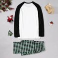 thumbnail image 4 of Pyjamas de Noël Assortis pour la Famille Noël Femmes Blouse Imprimée Hauts à Col Rond+pantalons Ensemble de Pyjamas Assortis pour la Famille Pyjamas pour Filles en Liquidation, 4 of 6