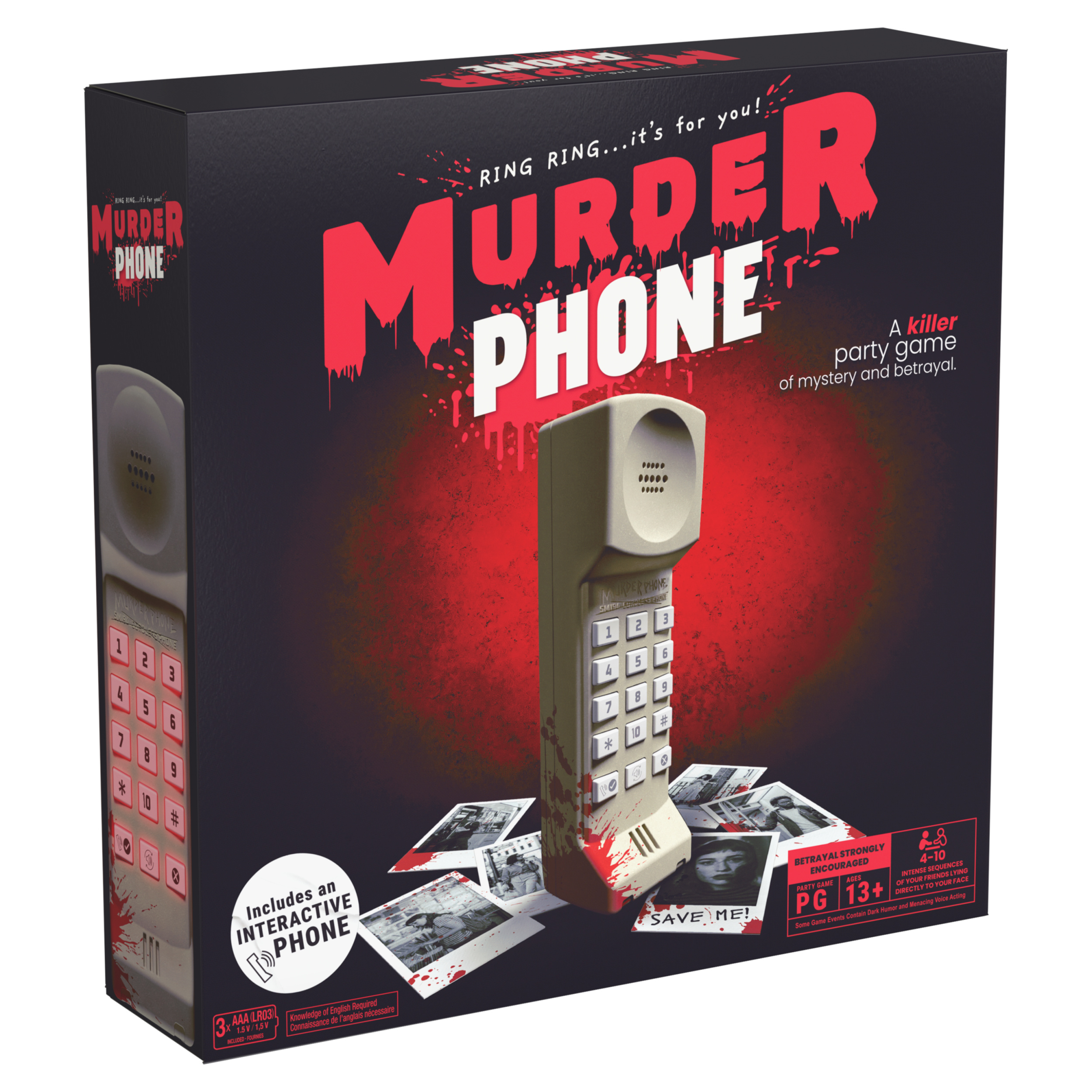 Spin Master Games, Murder Phone Party Game, 4-10 Players, Ages 13 and up