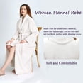 thumbnail image 3 of Peignoir Long pour Femmes en Molleton Doux, Peluche Duveteuse, Robe de Chambre Chaude d'Hiver pour Dames, 3 of 7