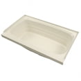 thumbnail image 2 of Lippert Components Bathtub 209385 Better Bath; Standard Tub; 24 Inch x 40 Inch; With Threshold; Without Seat; Smooth Floor Surface; Center Drain; Parchment; ABS, 2 of 4