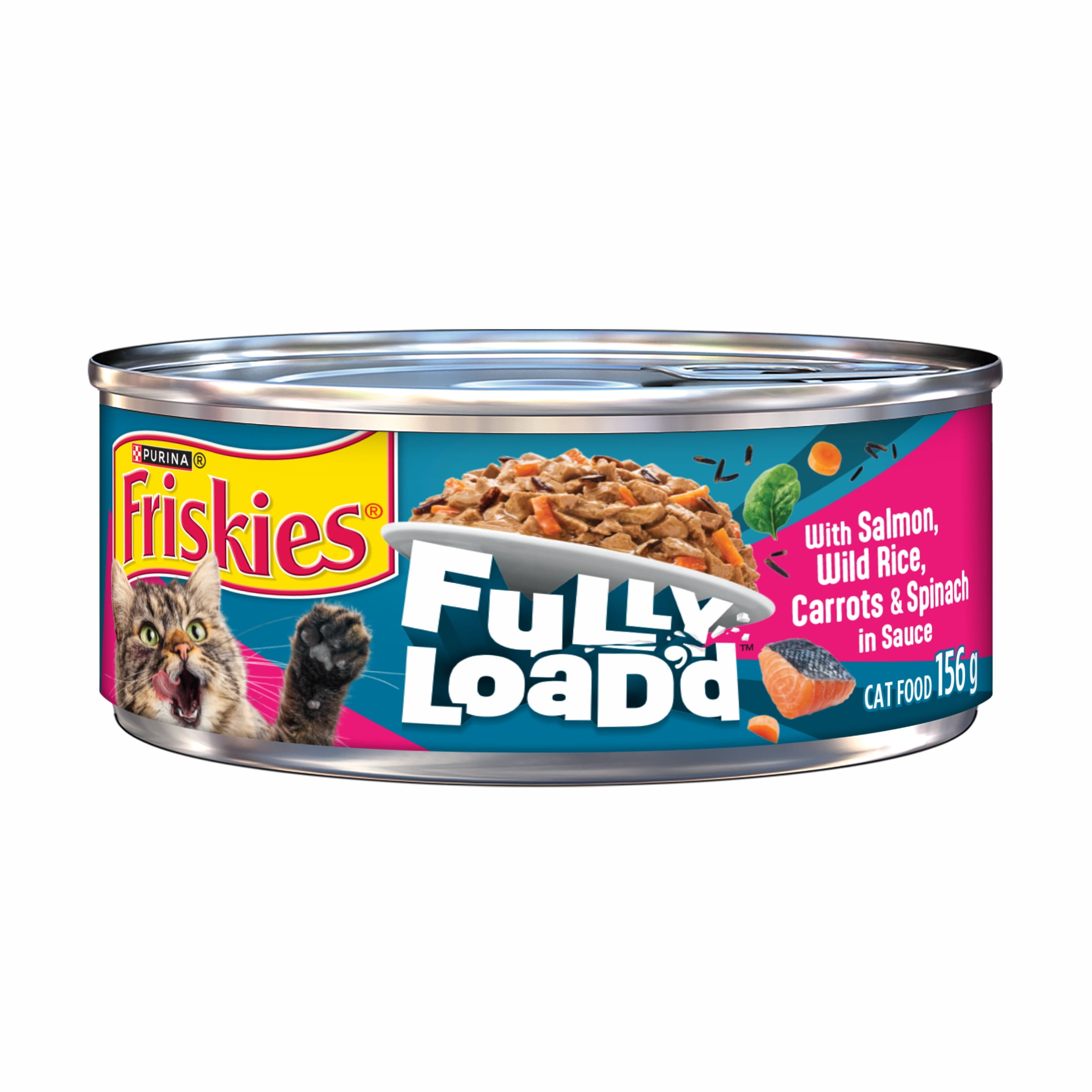 Friskies Fully Load'd Salmon in Sauce, Wet Cat Food, 156 g