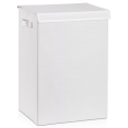 thumbnail image 1 of Bouclair White Foldable Hamper Large, 1 of 6