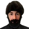 thumbnail image 1 of Sniper Ensemble Barbe et Perruque pour Adulte, 1 of 2