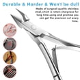 thumbnail image 4 of Cuticle Trimmer with Cuticle Pusher, Cuticle Remover Nipper, Professional Stainless Steel Cuticle Cutter Clipper Set, Salon Level Durable Pedicure Manicure Tools for Finger&Toe nails (Advanced), 4 of 6
