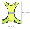 thumbnail image 2 of LNGOOR Gilet de Sécurité Réfléchissant pour Course Jogging Marche Vélo (Jaune LUCIFER), 2 of 7