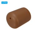thumbnail image 3 of Unique Bargains 2 Pcs Silicone Fishing Rod Butt Cushion Protector Cap, Large, Brown, 3 of 7