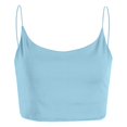 thumbnail image 2 of Kcodviy Haut de Fête pour Femme Chemise sous-Vêtement Haut Couleur Unie Débardeur à Bretelles Ajusté Haut Femme Haut Camisole Décontractée Sans Manches 2X Tuniques pour Femme Tunique Ajustée Débardeur, 2 of 3