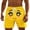 Yellow#men's hawaii shorts, variant on Lcziwo Mens Summer Pool Swimwear Funny Cartoon Print Loose Swim Trunks Quick Dry Beach Holiday Shorts Yellow,XXL