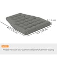 thumbnail image 3 of Outsunny Outdoor Swing Cushion, Tufted Patio Cushion Replacement, Grey, 3 of 10