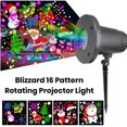 thumbnail image 4 of YAOMOBB Projecteur de Flocons de Neige LED Grande Zone de Projection Projecteur de Lumière LED de Noël IP65 Flocons de Neige Étanches avec Rotation de 280 Degrés, 4 of 6