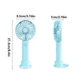 thumbnail image 1 of Blue Usb Charging Handheld Small Fan Mini Portable Rechargeable Student Dormitory Office Compact Design Long Battery Life Efficient Cooling Lightweight, 1 of 8