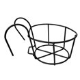 thumbnail image 2 of Support Rond en Fil de Fer, pour Jardin Extérieur, Clôture, Terrasse, Porches, Étagère pour Balustrade, Support pour Pots de Fleurs, Noir Robuste, 2 of 7
