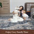 thumbnail image 4 of -Area Rug X Rugs for Living Room- Machine Washable Rug-Soft Living Room Rug-Vintage Non Slip Carpet-Rugs for Bedrooms Dining Room Living Room Office, 4 of 7