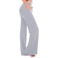 thumbnail image 1 of Meichang Womens Yoga Pants with Pockets High Waisted Drawstring Wide Leg Yoga Pants Casual Solid Workout Leggings Bootleg Sport Cropped Pants Running Yoga Gym Lounge Pants, 1 of 8