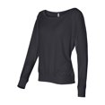 thumbnail image 1 of Bella Ladies Elizabeth Long-Sleeve Dolman sleeves Top, Black, Small, 1 of 1