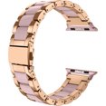 thumbnail image 1 of Compatible avec Apple Watch Band 42mm 44mm 45mm Bracelets de Mode pour Femmes pour iWatch SE Acier Inoxydable et Résine Remplacement Met, 1 of 6