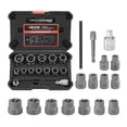 thumbnail image 1 of VEVOR Bolt Extractor Kit, 16 Pieces Impact Bolt & Nut Remover Set with Adapters and Pin Punch, Solid Storage Case, Cr-Mo Steel for Removing Damaged, Rusted, Stripped, Rounded Bolts, Nuts and Screws, 1 of 9