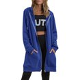 thumbnail image 1 of Innerwin Chandails en Molleton à Capuche Zippés pour Femmes Sweat à Capuche Automne Couleur Unie Chaud Bleu Royal L, 1 of 3