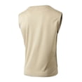 thumbnail image 4 of BADHUB Mens Workout Hooded Tank Tops Drawstring Muscle Stretch Sleeveless Solid Color Shirts Loose Gym Vest Clearance Beige S, 4 of 8