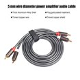 thumbnail image 3 of 5MM RCA Splitter Professional Alloy Plug Adapter Headphone Splitter Video Camera Switch Home Supplies for Television CD TV Box 3m, 3 of 7
