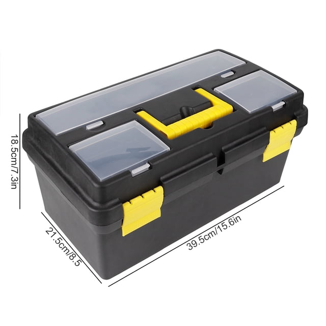 Case G-559-3 Large Medium Plastic Toolbox Lockable Removable Storage Box Tool Case