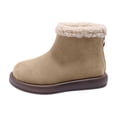 thumbnail image 1 of Girls Boots Fall Winter British Style Short with Fleece Lining for Warmth, 1 of 7