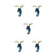 thumbnail image 2 of Wweixi Coat Hooks Easy To Install And Wide Application For Added In Daily Life Retro blue (deer) 5Set, 2 of 6