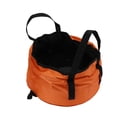 thumbnail image 2 of Collapsible Bucket, Collapsible Wash Container Reusable Durable Multi Purpose Universal Wear   For Hiking Army Green,Black Green,Orange,Blue,Camouflage, 2 of 8