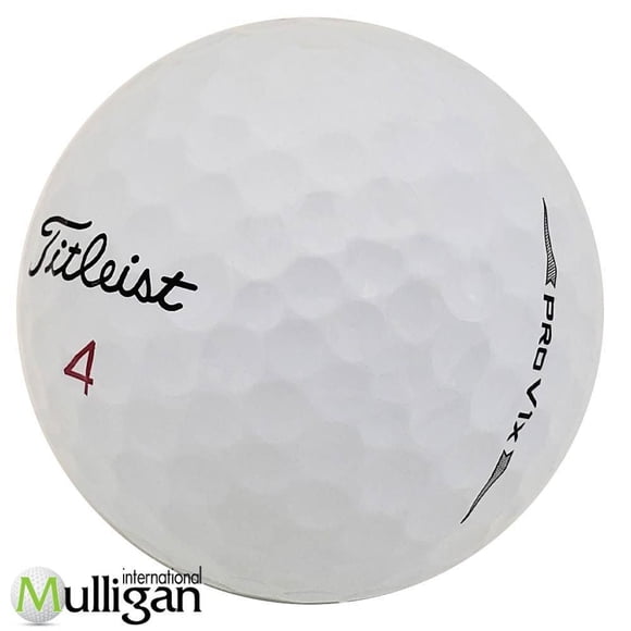 Mulligan - 12 balles de golf récupérées Titleist Pro V1x 2020 5A Pristine, Blanc