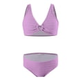 thumbnail image 2 of MIASHUI Girls Bikini Swimsuits Two Piece Bathing Suit for Kids Swimwear Set,Purple,10 Years, 2 of 6