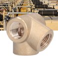 thumbnail image 4 of 4-Way Iron Pipe, Sturdy Spiral Anticorrosion Four-Way Iron Pipe Fitting  For DIY Project For Air Compresser, 4 of 8