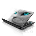 thumbnail image 1 of LSS Blue Eyed Cat Laptop Skin Sticker Fits 17" to 19" Laptops with Wrist Pads, 1 of 1