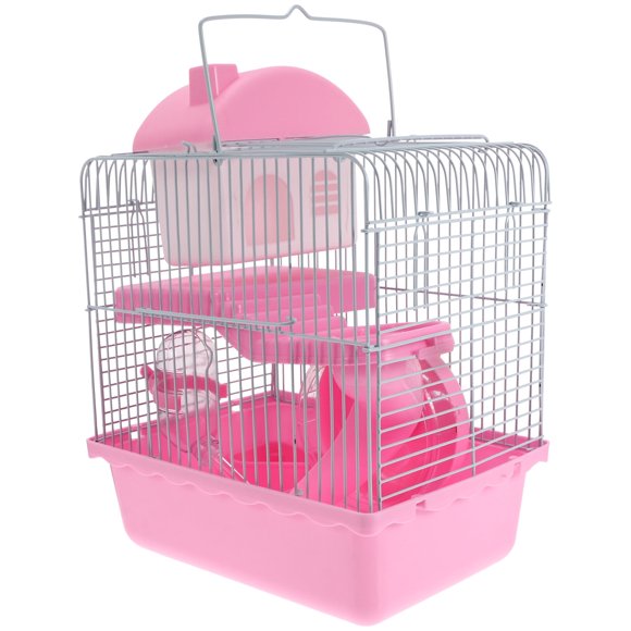 MLINS Hamster Cage Small Castle Luxury Hamster Cage Double Layer Hamster Nest Pet Cage
