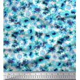 thumbnail image 1 of Soimoi Green Poly Georgette Fabric Floral Print Fabric by The Yard 52 Inch Wide, 1 of 3