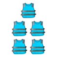 thumbnail image 1 of maskred Hi Vis Child Safety Reflective Vest Traffic Waistcoat Work Cycling Clothes blue 42x47x5cm 5Set, 1 of 6