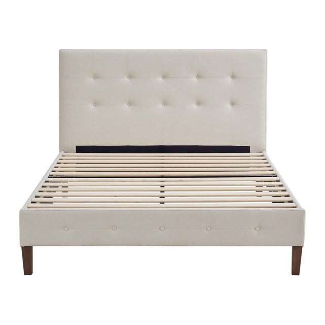 Classic Brands Seattle Moderne Touffeté Plate-Forme Cadre de Lit, Plein, Coquille de Peyton