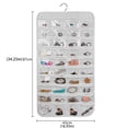 thumbnail image 2 of AMERTEER Hanging Jewelry Organizer With 80 Pockets Dual Sizes Non Woven Holder Accessory Display with Hanger Metal, 2 of 5